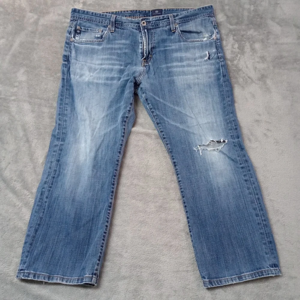 AG Adriano Goldschmied The Protege Straight Leg Blue Denim Jeans Men's 38 X 26